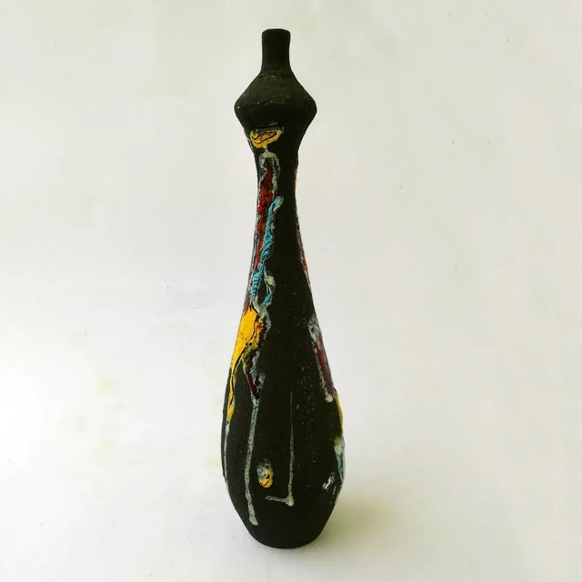 Brutalist Vase from Libertas RSM, 1960s, in Good conditions. Designed 1950 to 1959