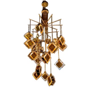 Murano Dangle Chandelier For Sale
