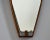 Wood Italian Mid Century Long Walnut Inset Frame Mirror For Sale - Image 7 of 11