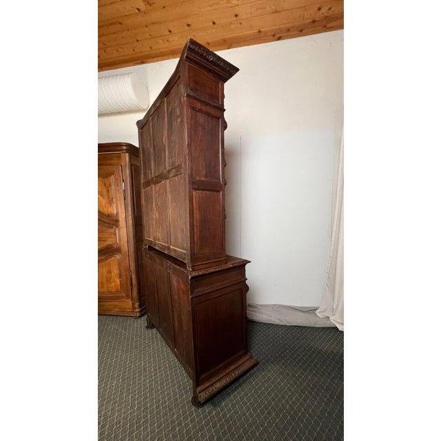 Antique French Normandy Solid Oak Hutch, Early 20th Century For Sale - Image 10 of 14