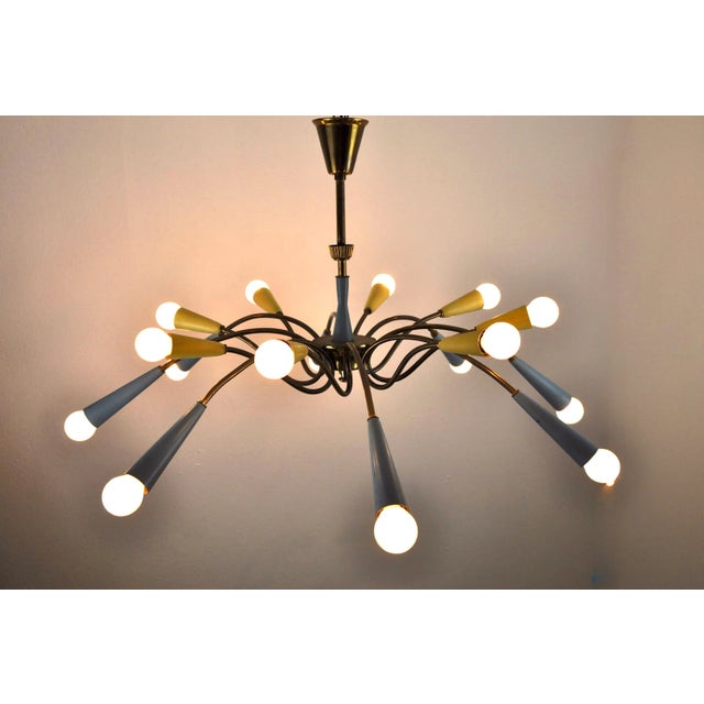 Mid-Century Sputnik Ceiling Lamp For Sale - Image 12 of 12
