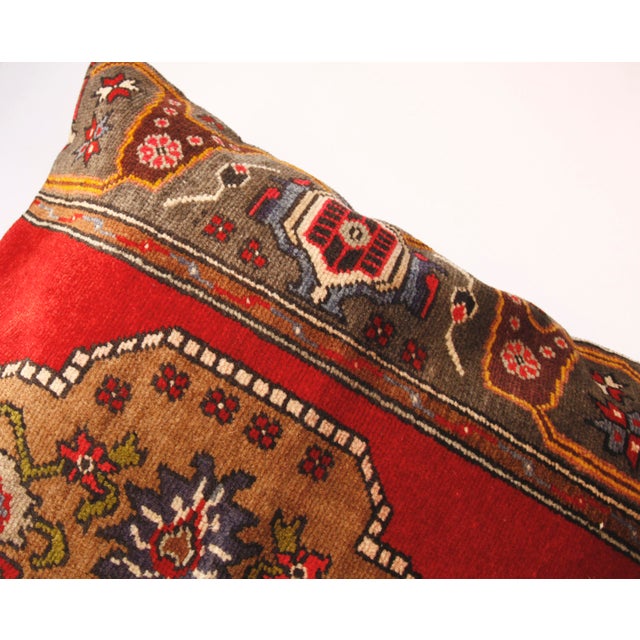 Here i am listing a 100% Handmade double knotted rug pillow cover, made from Vintage rug This’s a modern design and...