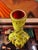 1890s Mount Washington Gilded Chartreuse Art Glass Vase For Sale - Image 12 of 14