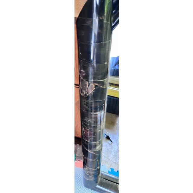 Large Rare Vintage Hollywood Regency Tessellated Horn Wall Mirror For Sale - Image 10 of 12