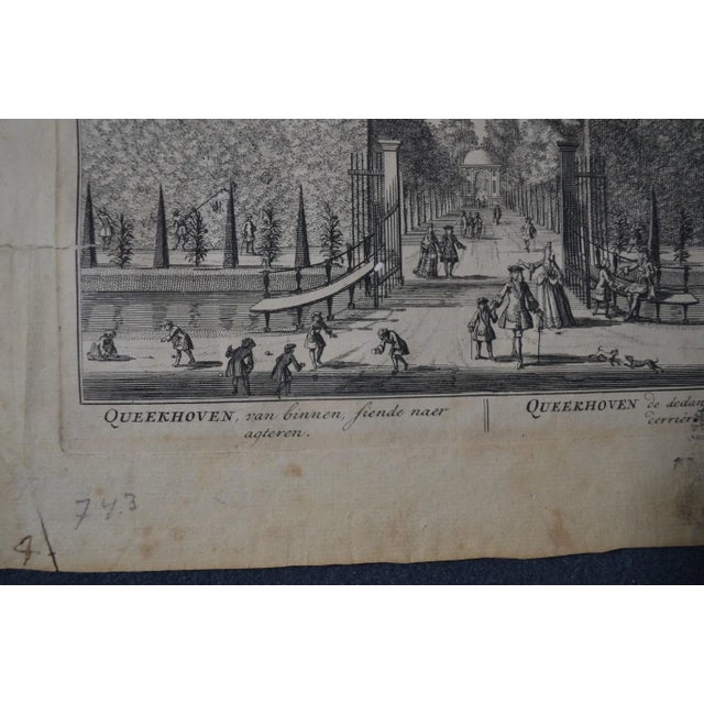 Amsterdam, 1719 Two Engravings on One Sheet : Queekhoven For Sale - Image 9 of 11