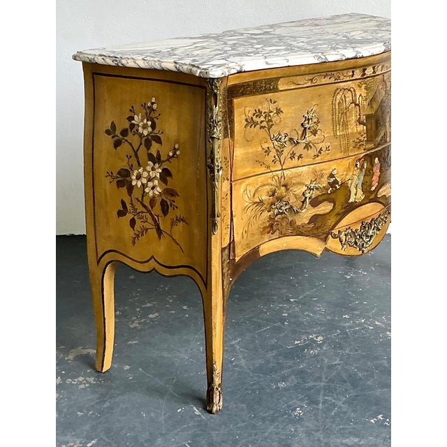 Antique Italian Chinoiserie Style Commode For Sale - Image 15 of 18