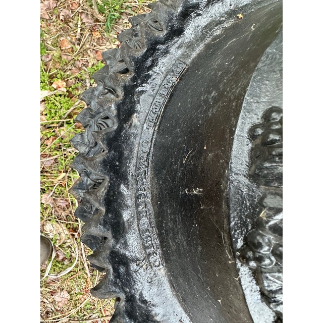 Black 19th Century Victorian Garden Urns Planters - Set of 2 For Sale - Image 8 of 12