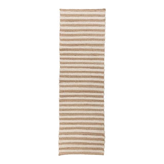 Ventura Stripe Natural Ivory Rug - 2.6 X 8 For Sale
