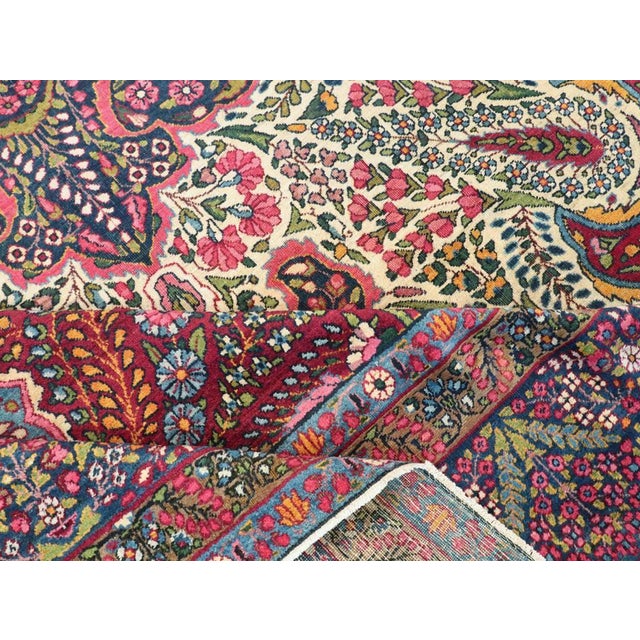 Galerie Shabab Collection Mid-20th Century Persian Yazd Large Carpet For Sale - Image 10 of 12