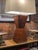 Mid-Century Modern Danish Burlwood Polished Pyramidal Lamp With Two Fixtures For Sale - Image 4 of 12