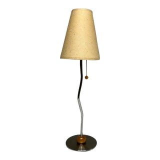 Vintage Postmodern Squiggle Wavy Lamp For Sale