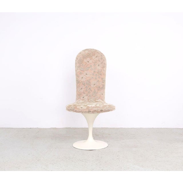 1970s Vintage Velvet Tulip Chairs, 1970s, Set of 4 For Sale - Image 5 of 12