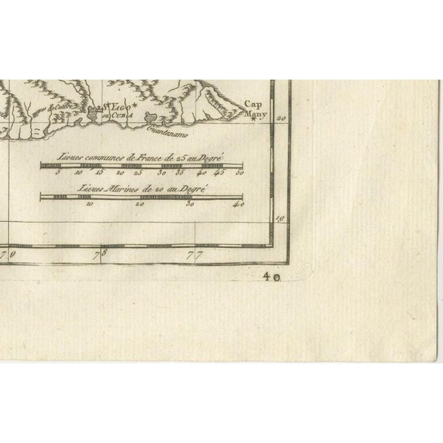 Cuba Enlightenment Island Map by Rigobert Bonne, 1780s For Sale - Image 11 of 12