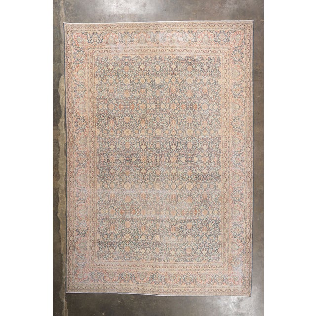 Antique Persian Kerman Rug, 11'03 X 16'04 For Sale - Image 12 of 12