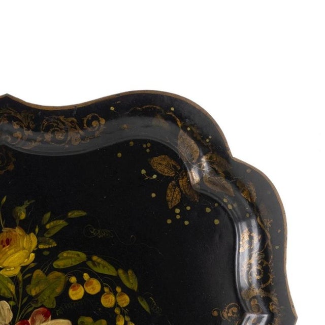 Antique European Tray in Metal, 1800s For Sale - Image 4 of 6