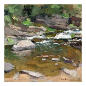 "Linville Falls" Original Oil Painting by Matteo Caloiaro
