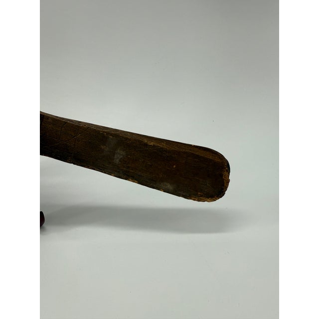 Wood Vintage Japanese Hagoita Paddle With Painted Bijin – Signed Suzuki Hiroshi For Sale - Image 7 of 14