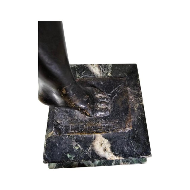 Classic Bronze Sculpture Maiden of Ancient Greece by Luigi De Luca, 1880s For Sale - Image 15 of 16