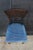 Late 20th Century Baker Furniture Biedermeier Directoire Style Mahogany & Blue Velvet Side Chair For Sale - Image 5 of 18