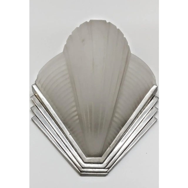 Art Deco French Art Deco Wall Sconces by Petitot - a Pair For Sale - Image 3 of 6