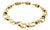 Late 20th Century 18k Yellow Gold Oval Link 6.75" Bracelet For Sale