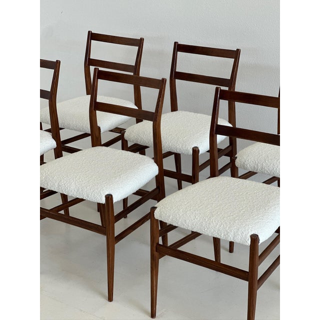 Wood Leggera Dining Chairs by Gio Ponti for Cassina, 1950s, Set of 6 For Sale - Image 7 of 15