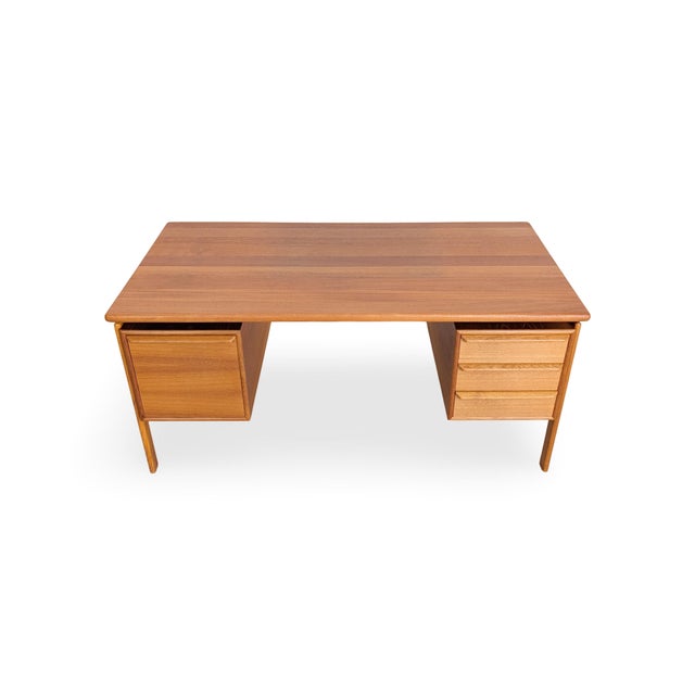 Mid-Century Modern Mid-Century Teak Desk from GV Gaasvig For Sale - Image 3 of 10
