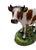 19th Century Rare Large French Majolica Cow. signed Ed. Posteaux. Height / 8.5 inches. W / 12 inches.