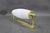 Art Deco Italian Brass Wall Lights with Milk Glass, 1940s, Set of 2 For Sale - Image 6 of 10