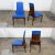 Vintage Mid Century Modern Foster-McDavid Cobalt Blue Faux Leather Dining Chairs Set of 4 For Sale - Image 6 of 13