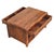Modern Chestnut-Finish Mango Wood Curved Coffee Table For Sale - Image 3 of 8
