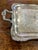 F.B. Rogers Silver Co. Vintage Wm Rogers Etched Silver Double Handle Footed Serving Tray For Sale - Image 4 of 17