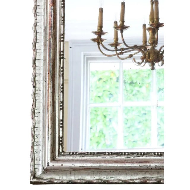 Large Antique Silver Gilt Overmantle or Wall Mirror, 1890s For Sale - Image 4 of 7