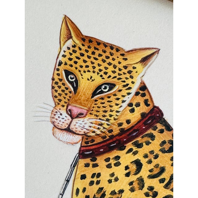 This handpainted spotted beauty is a true testament to mastery. Created by our senior-most artist using fine acrylics and...