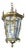 Antique Brass English Hall Lantern For Sale