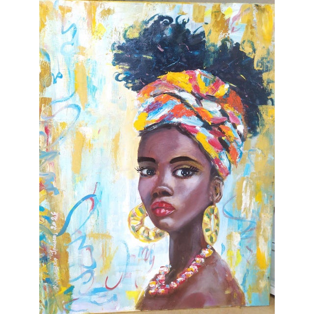 Iryna Kirichenko Woman Impressionism - Original Acryl Painting on Canvas For Sale - Image 4 of 8