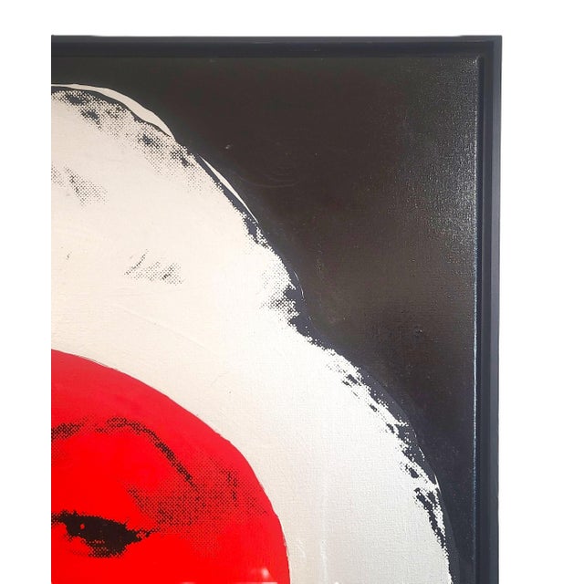 Black XL Original Marilyn Monroe Series Canvas Screenprint by Steve Kaufman 26/99 For Sale - Image 8 of 17