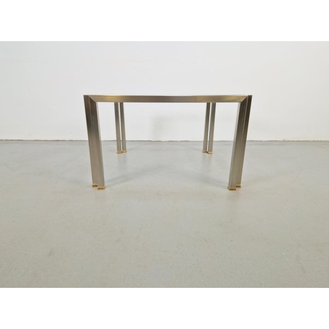Regency T28 Coffee Table in Brass and Glass from Peter Ghyczy, 1970s For Sale - Image 6 of 18