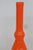 Orange Art Glass Vase Elongated Cylindrical Neck Mid Century Modern Style 4923b For Sale - Image 4 of 12