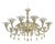 Venetian Gold Murano Style Glass Chandelier with Leaves by Simoeng For Sale