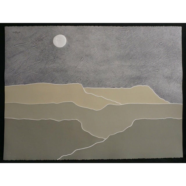 Peter Keefer Taos Dusk Hand Signed Serigraph For Sale - Image 4 of 4