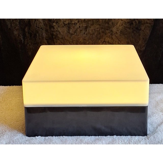 Black Vintage Model 54462 Ceiling Lamp in Black and White Plastic by Erco, 1970s For Sale - Image 8 of 8