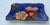 English 1940's Wild Roses Cobalt Blue Ceramic Catchall Dish For Sale - Image 3 of 7