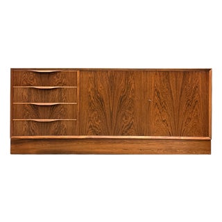 Low Danish Rosewood Sideboard from Erling Torvits, Denmark, 1960s For Sale