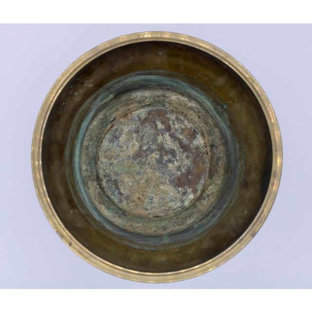 Mid Century English Brass Champagne Ice Bucket / Planter For Sale In Tulsa - Image 6 of 8