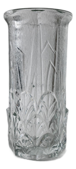 Vintage Pressed Glass Vase, 1970s