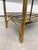 1960s Hollywood Regency Postmodern Brass and Black Glass 2-Tier Coffee Table, 1960s For Sale - Image 5 of 10