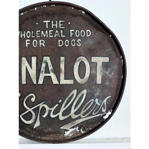 Early 20th Century Winalot Dog Food Sign For Sale - Image 3 of 6