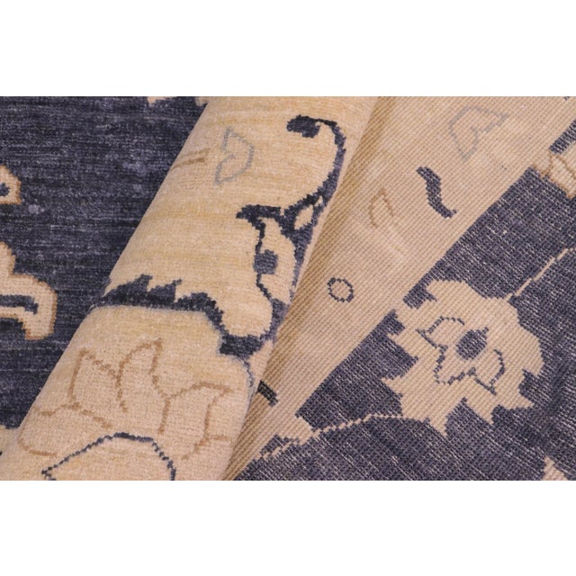 Beige 1990s Chic Ziegler Bluish Gray Beige Hand-Knotted Wool Rug - 9'3'' X 11'9'' For Sale - Image 8 of 8