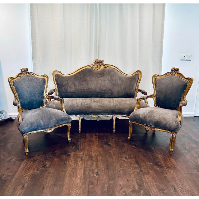 19th Century Italian Louis XV Rococo Style Salon Sofa For Sale - Image 12 of 12